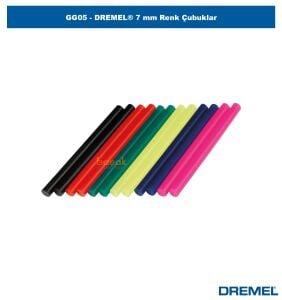 DREMEL GG05 7 mm Renk Çubukları (12 adet) 2615GG05JA