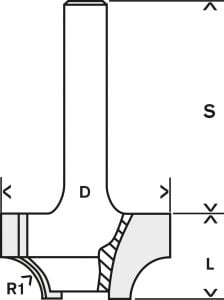 Bosch 6mm Şaftlı Profil Çekme Freze Ucu 6*25,4*46 2608628459