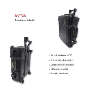 Ceta Form Raptor IP67 Çekçekli Tekerli Takım Çantası Boş A32H