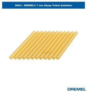 DREMEL GG03 7 mm Ahşap Tutkal Çubukları (12adet) 2615GG03JA