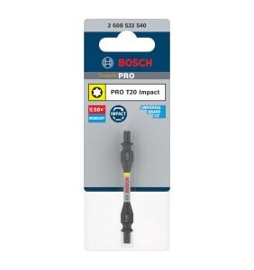 Bosch Pro Impact İki Başlı T20 Torx Bits Uç 65 mm 2608522540
