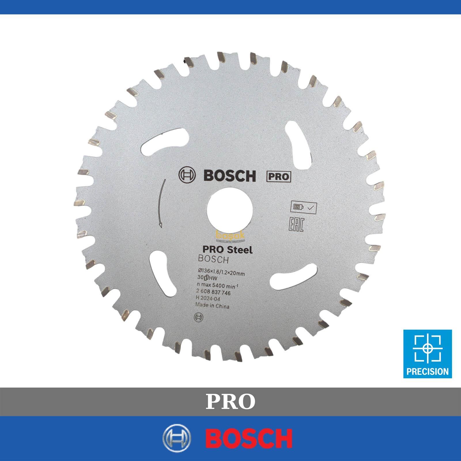 Bosch 136 x 20 mm Metal Kesen Daire Testere Bıçağı 2608837746