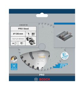Bosch 136 x 20 mm Metal Kesen Daire Testere Bıçağı 2608837746