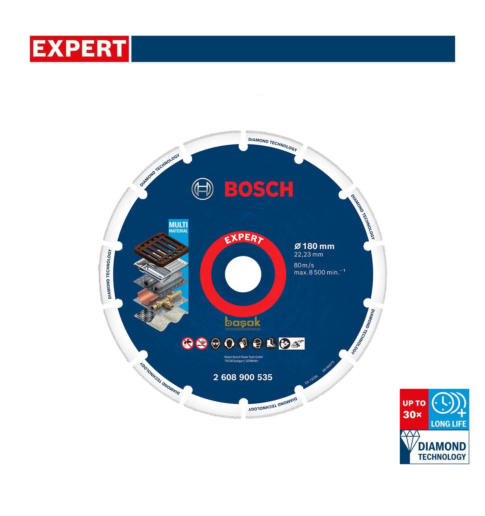 Bosch DMW 180 x 22,3 mm Metal Kesme Diski 2608900535
