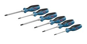 Bosch Professional Düz Yıldız Tornavida Seti 6 Parça 1600A016BF