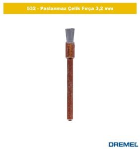 DREMEL 532 Paslanmaz Çelik Fırça 3,2 mm (3 adet) 26150532JA