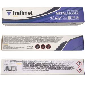 Trafimet Sarı Bilye Uçlu Markalama Kalemi | Metal Marker 50 ml