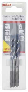 Bosch cyl-5 Blue Granite Turbo 3'lü 5-6-8 mm 2608588164