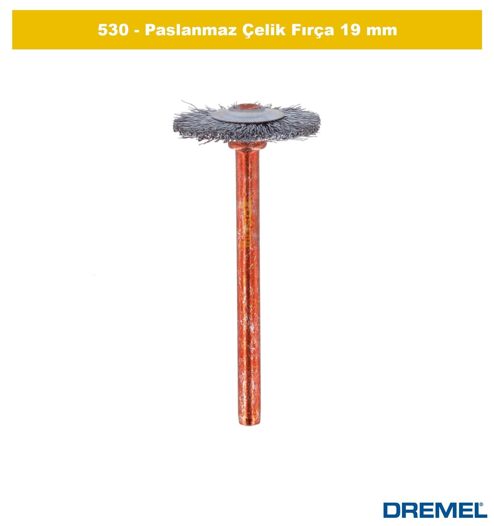 DREMEL 530 Paslanmaz Çelik Fırça 19 mm 26150530JA