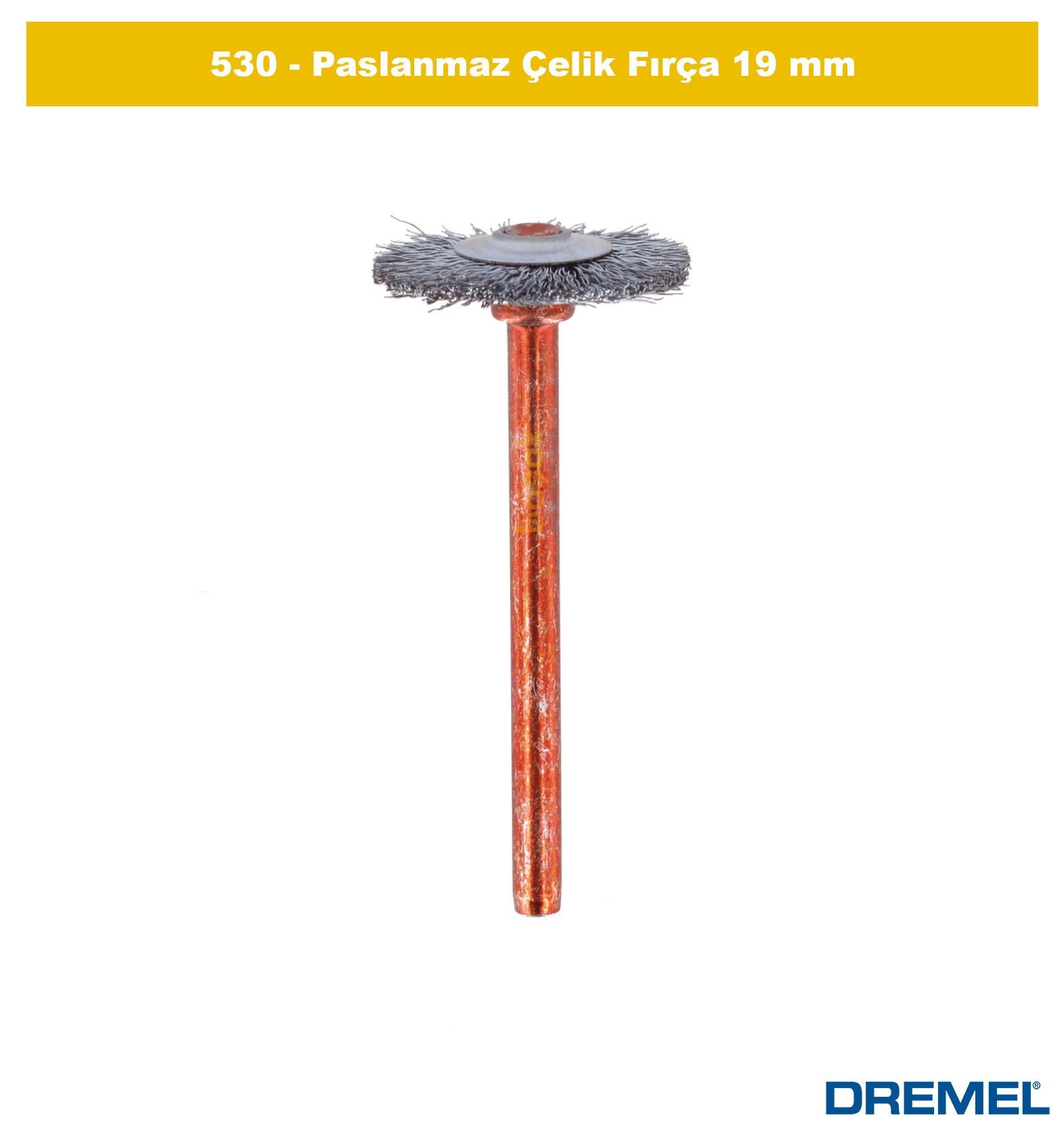 DREMEL 530 Paslanmaz Çelik Fırça 19 mm 26150530JA