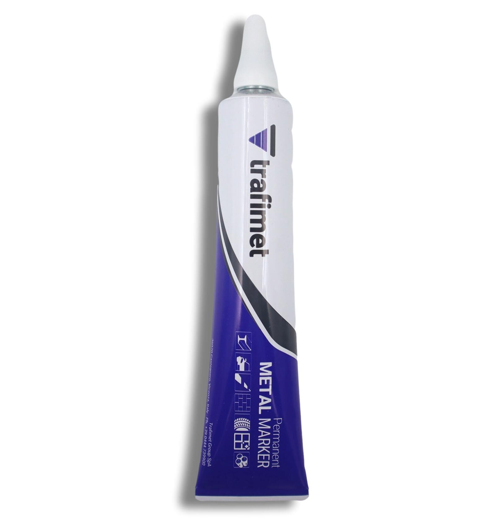 Trafimet Beyaz Bilye Uçlu Markalama Kalemi | Metal Marker 50 ml