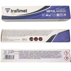 Trafimet Beyaz Bilye Uçlu Markalama Kalemi | Metal Marker 50 ml