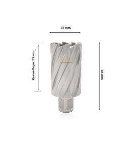 3Keego 37 x 55 mm HSS Manyetik Matkap Ucu SHC55