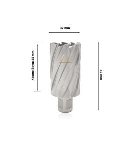3Keego 37 x 55 mm HSS Manyetik Matkap Ucu SHC55
