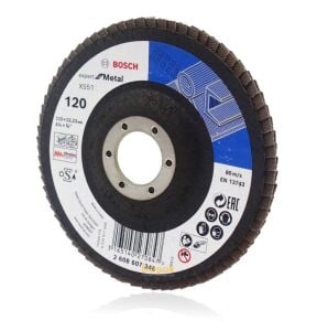 Bosch 115 mm 120 Kum X551 Expert Metal Flap Disk 2608607346