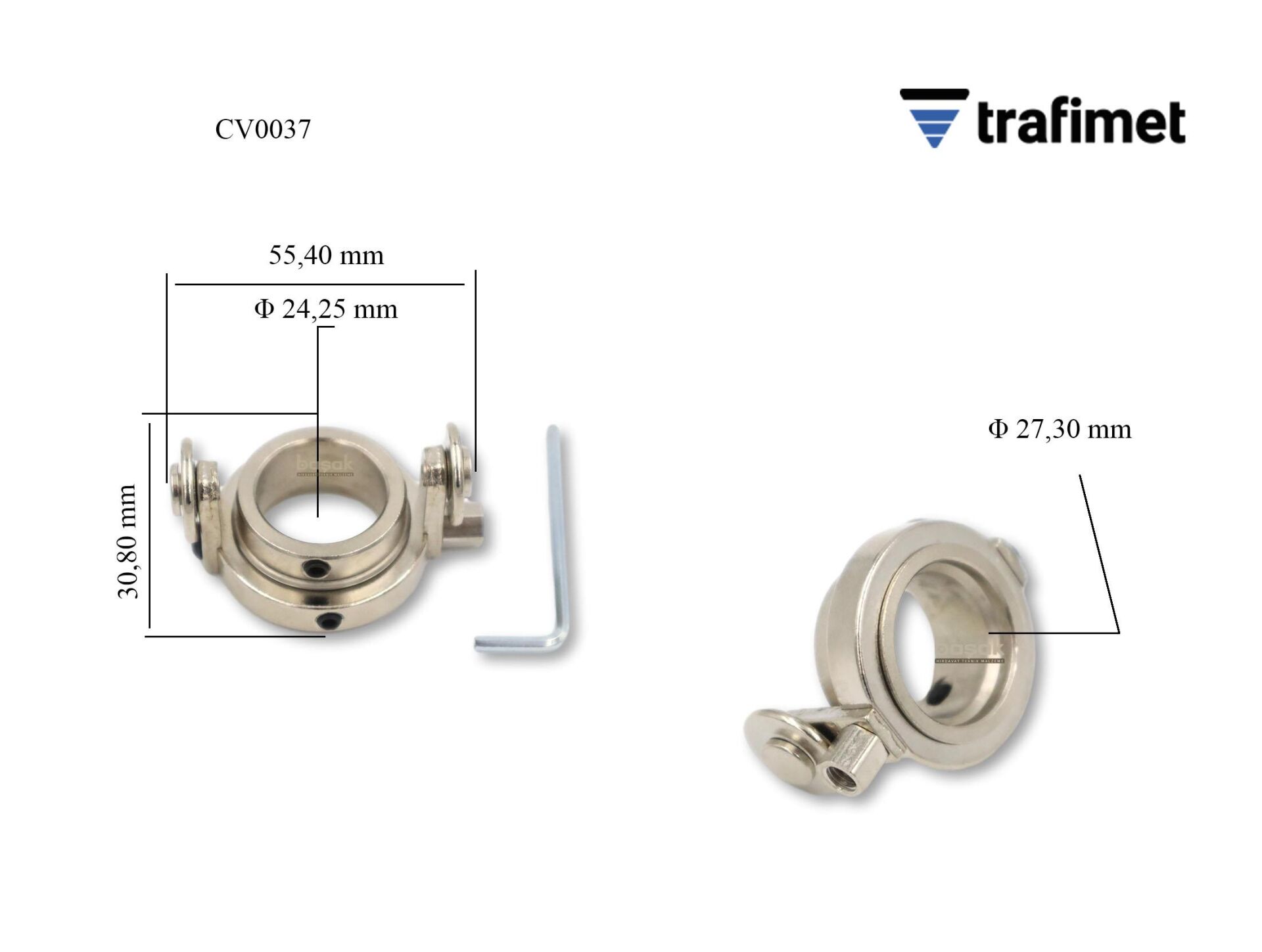 CV0037 A51-CB50 Plazma Kesim Makaralı Mesafe Aparatı Trafimet