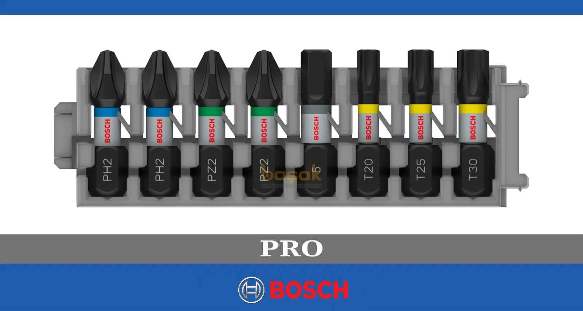 Bosch Pro Impact 25 mm Yıldız ve Torx Bits Uç Seti 8'li 2608521U62