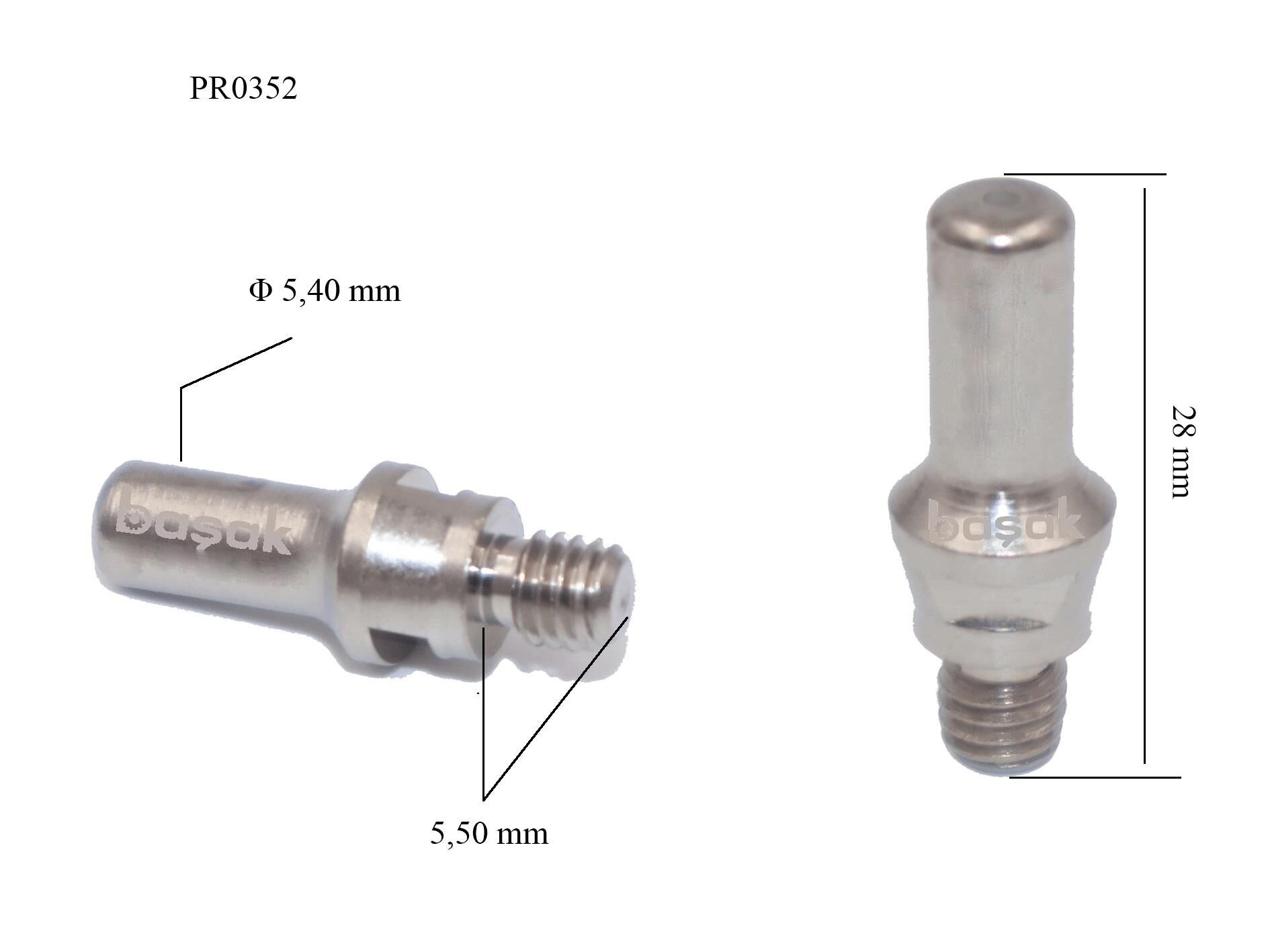 PR0352 PT 60 Plazma Kesim Elektrodu 52582 Trafimet
