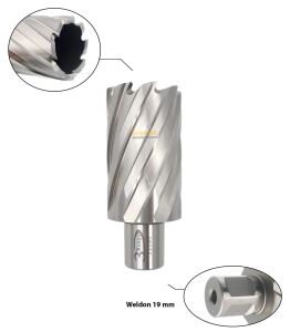 3Keego 35 x 55 mm HSS Manyetik Matkap Ucu SHC55