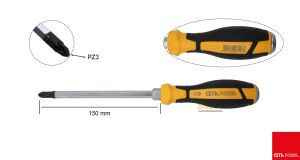 Ceta Form PZ3x150 mm Yıldız Uçlu Çekiçlenebilir Darbeli Tornavida F17C-003-150