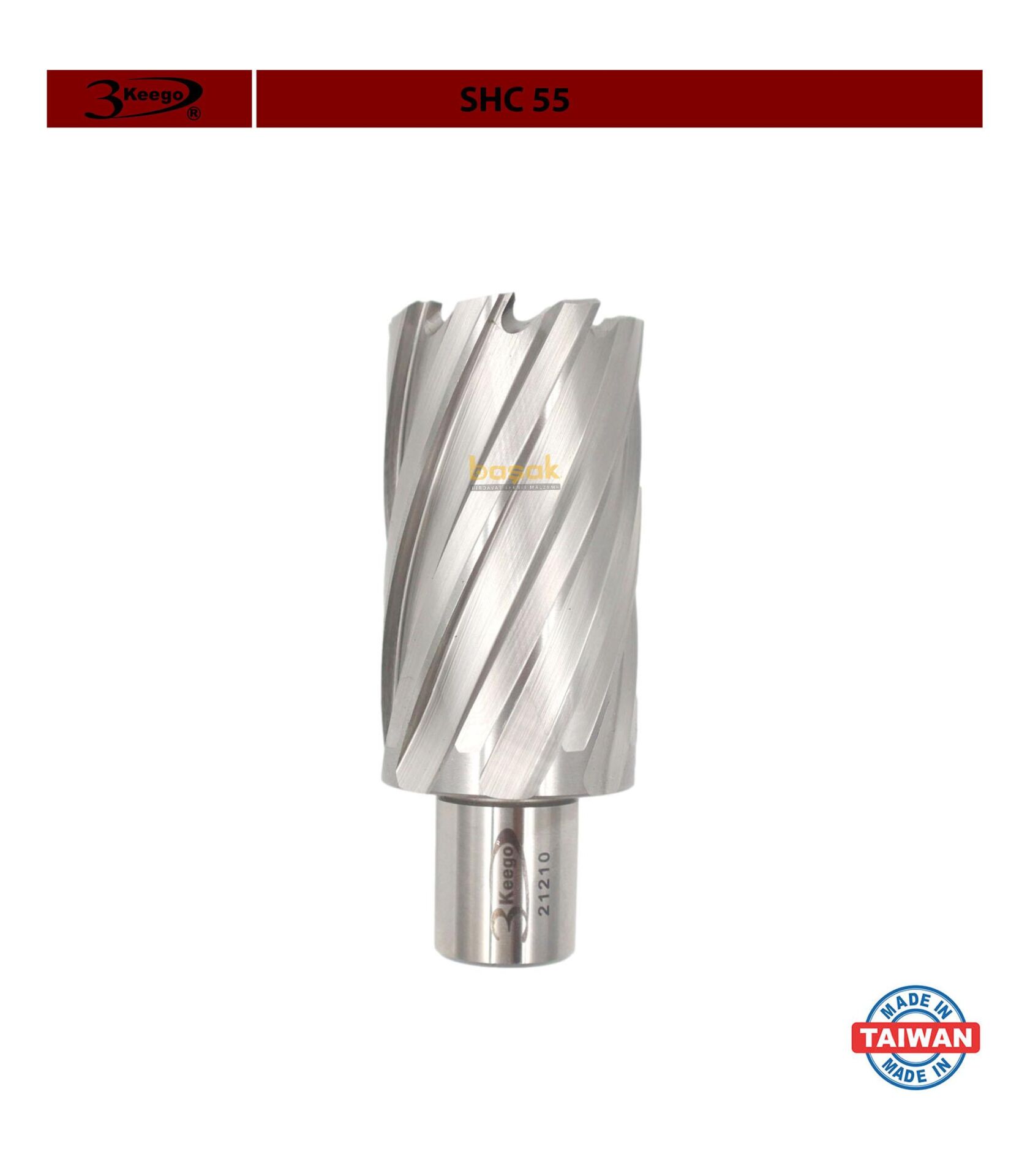 3Keego 34 x 55 mm HSS Manyetik Matkap Ucu SHC55