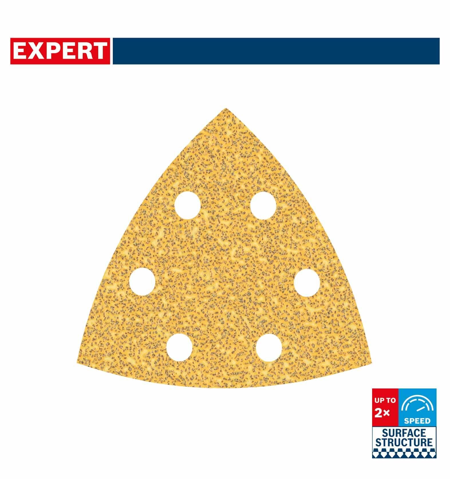 Bosch Expert 93x93 mm 40 kum Üçgen Zımpara Kağıdı 5'li 2608900823