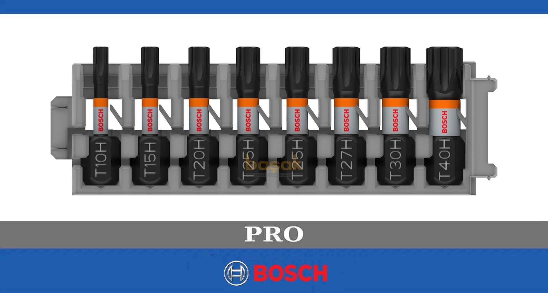Bosch Pro Impact T10-T40 8'li Delikli Torx Bits Uç Seti 2608521U56
