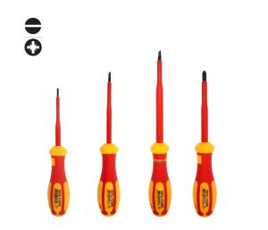 Ceta Form 4 Parça 1000 volt VDE İzoleli Tornavida Takımı Düz PZ  G99-402