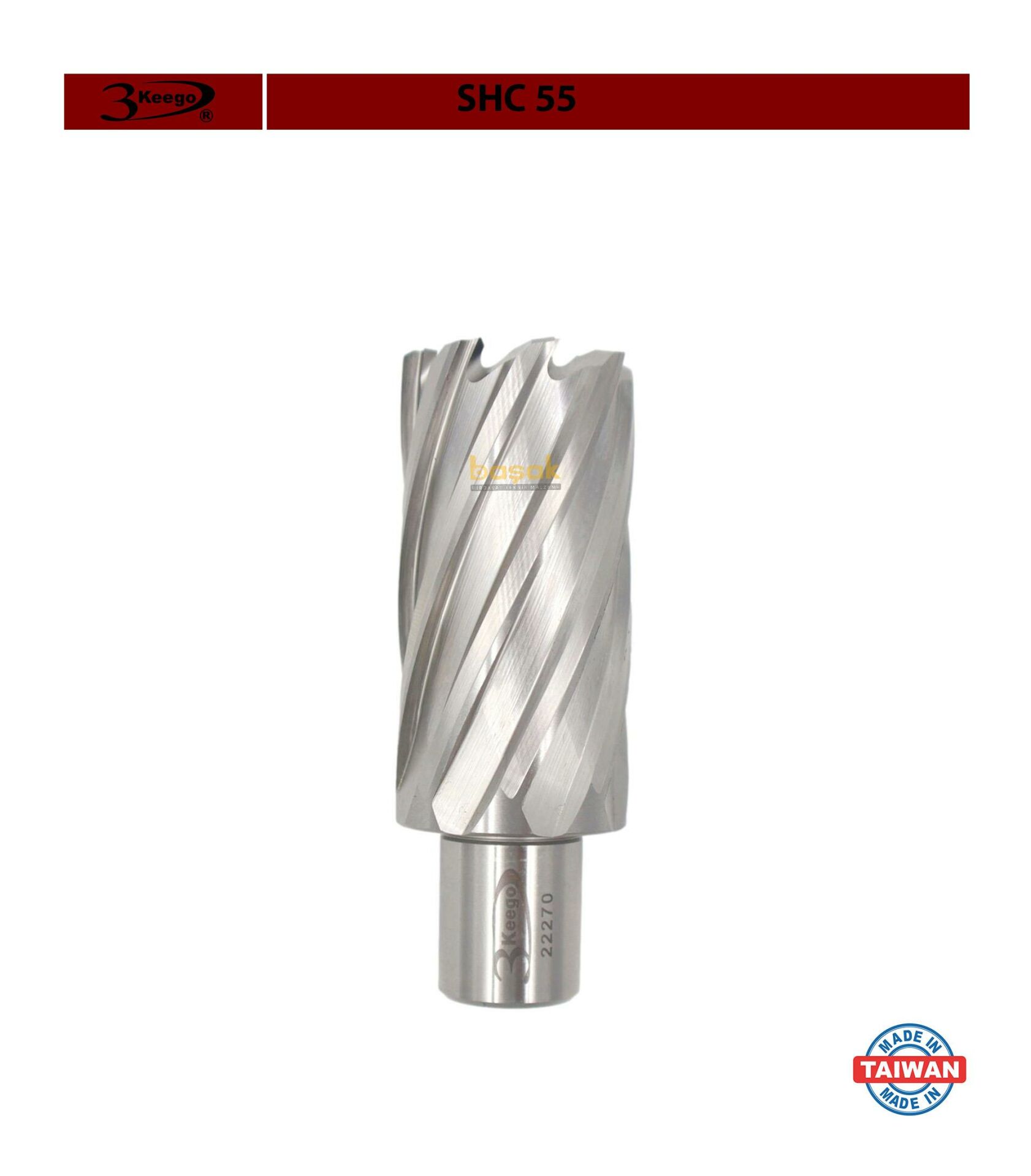 3Keego 31 x 55 mm HSS Manyetik Matkap Ucu SHC55