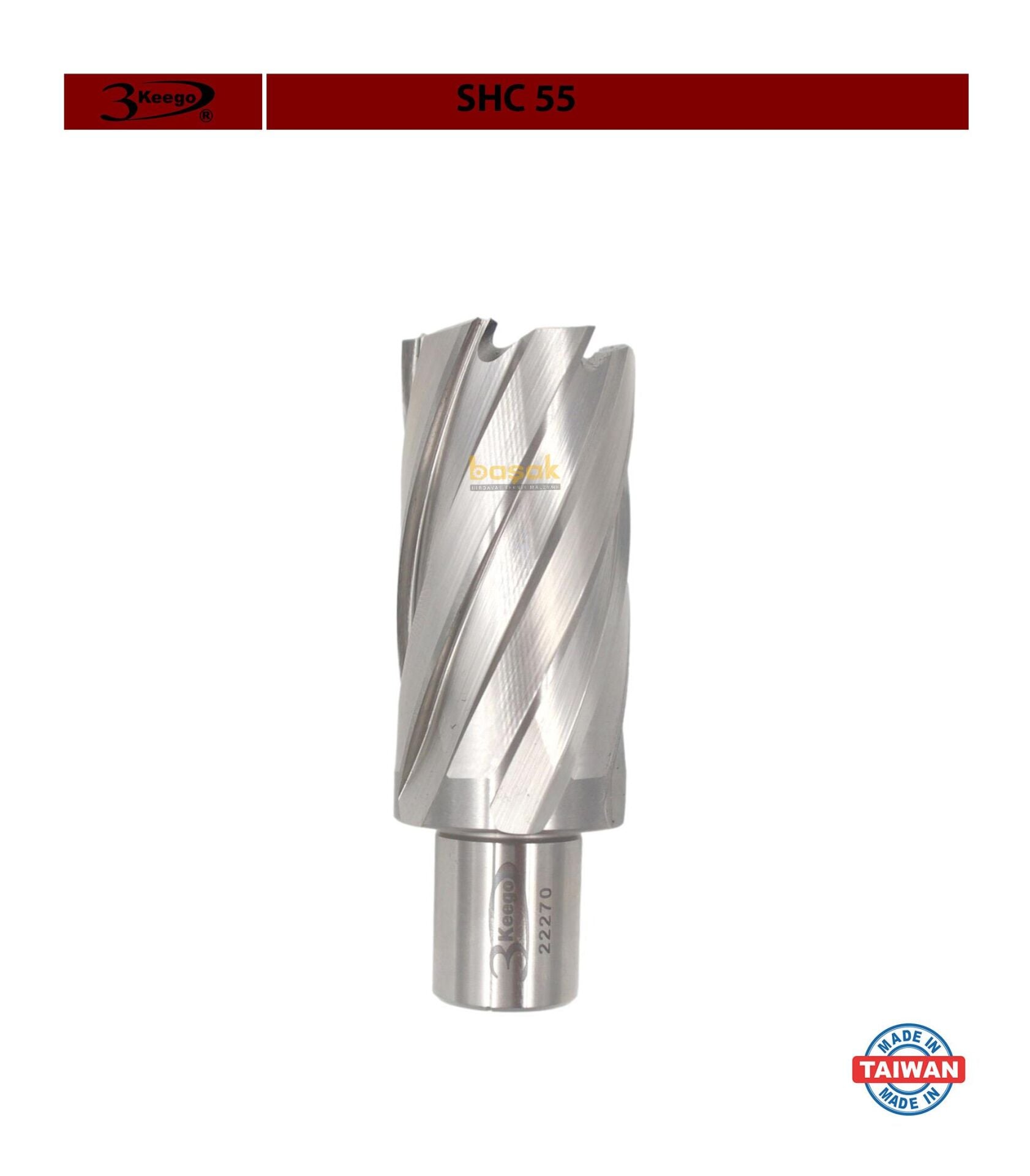 3Keego 30 x 55 mm HSS Manyetik Matkap Ucu SHC55