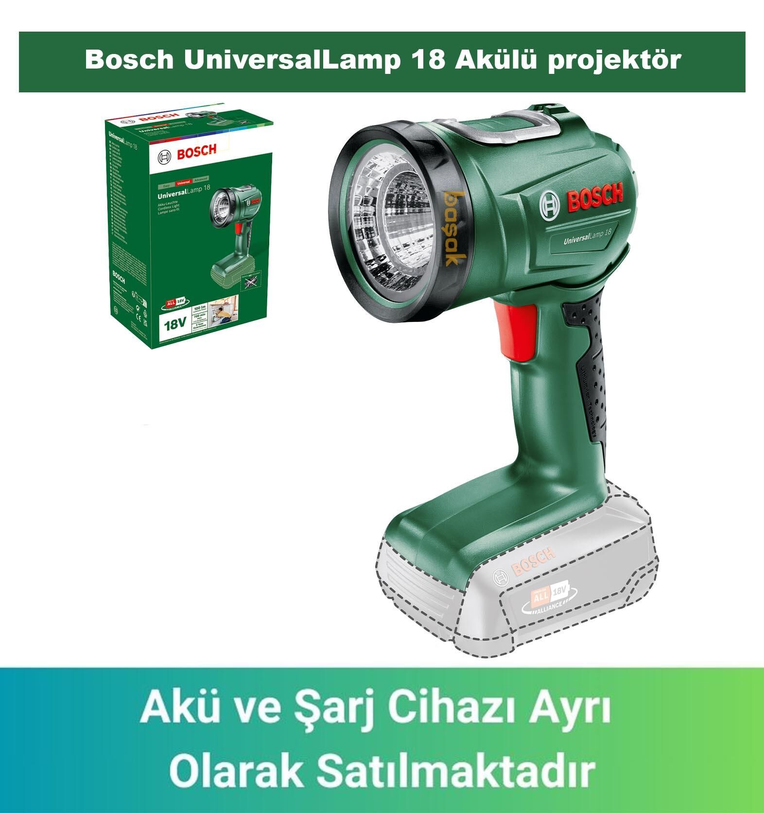 Bosch UniversalLamp 18 Akülü projektör (Akü ve Şarj Yoktur) 06039A1100