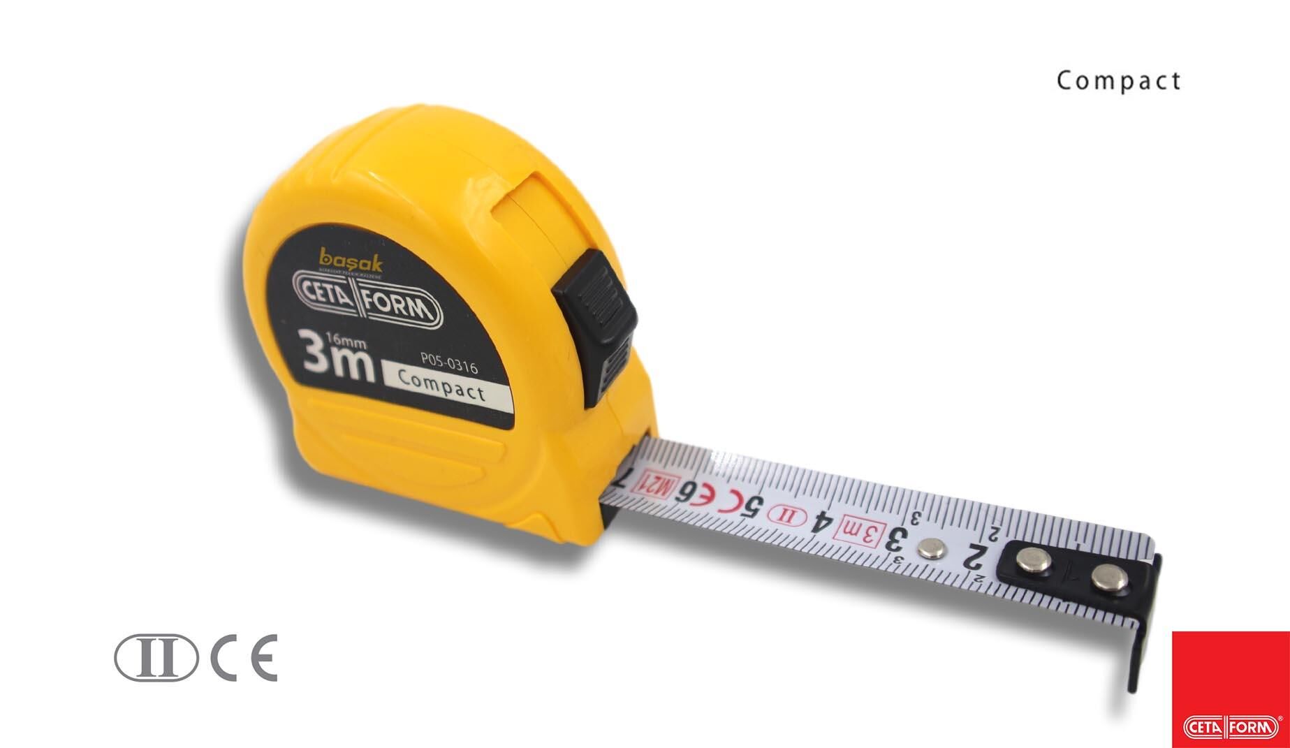 Ceta Form 3 mt x 16 mm Compact Şerit Metre P05-0316