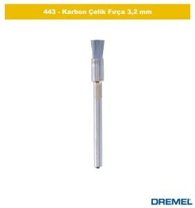 DREMEL 443 Karbon Çelik Fırça 3,2 mm (3 adet) 26150443JA