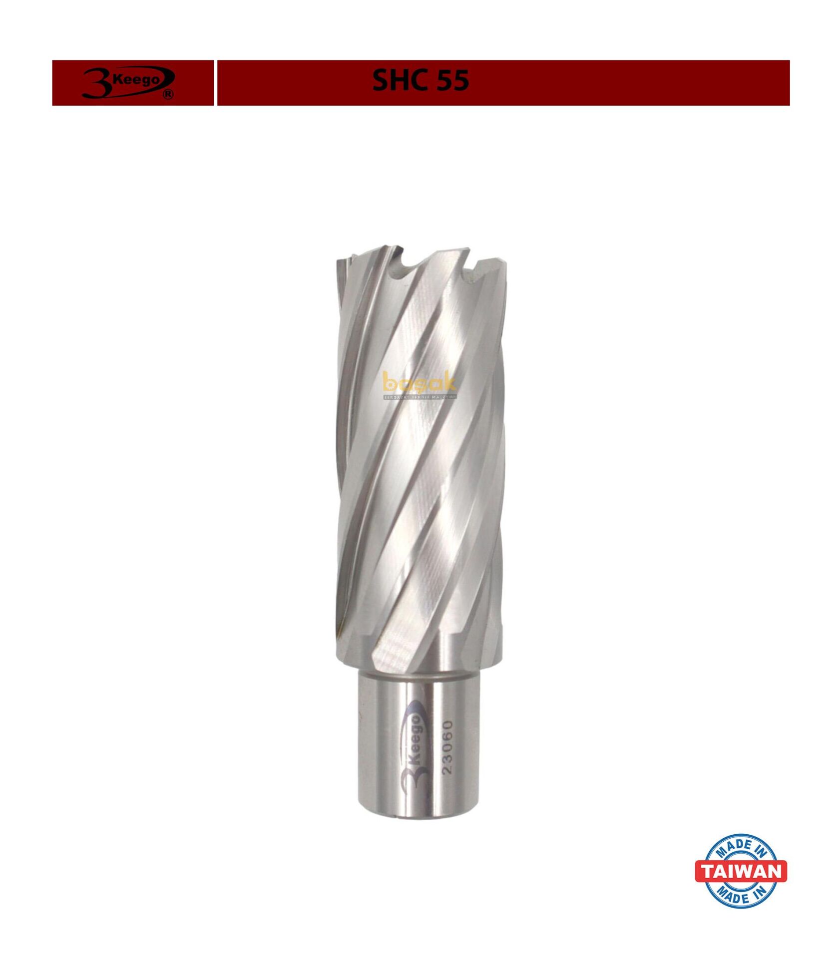 3Keego 26 x 55 mm HSS Manyetik Matkap Ucu SHC55