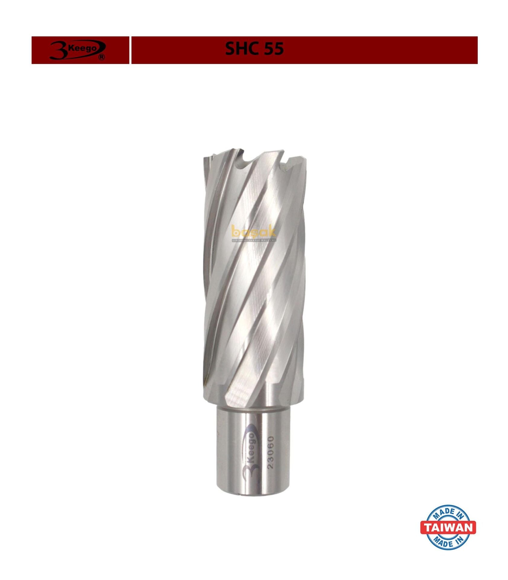 3Keego 26 x 55 mm HSS Manyetik Matkap Ucu SHC55