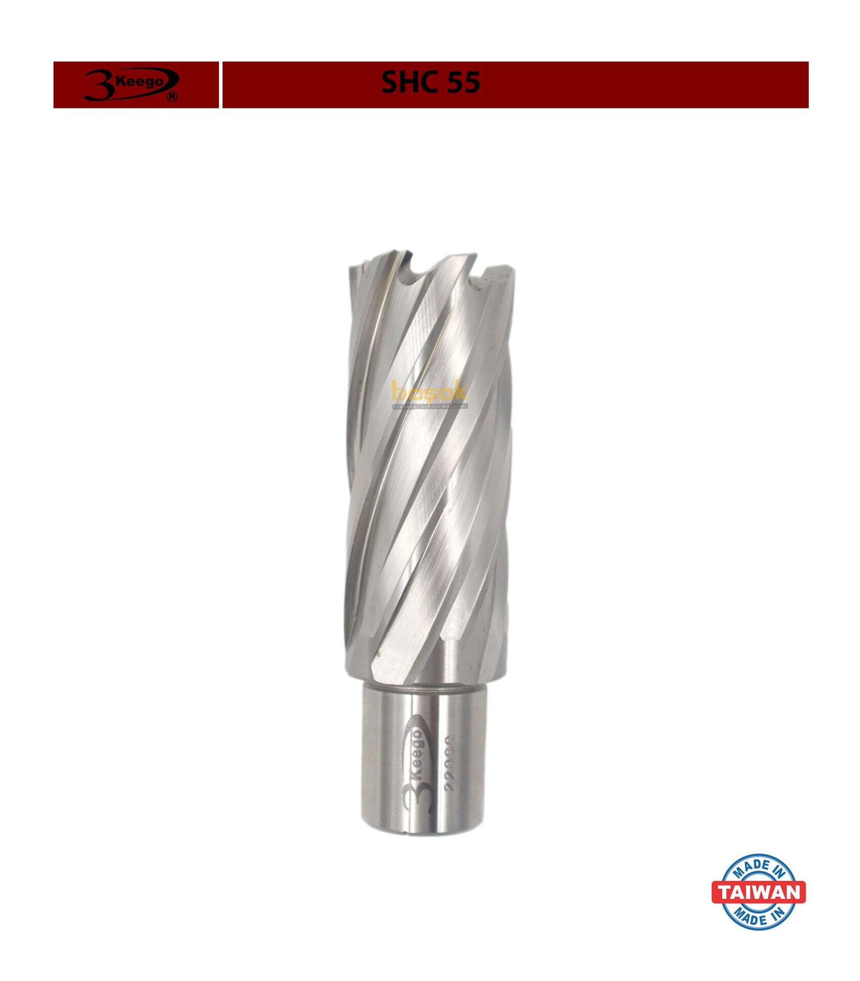 3Keego 25 x 55 mm HSS Manyetik Matkap Ucu SHC55