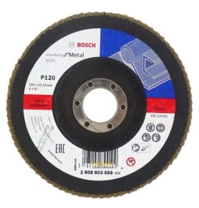 Bosch 125 mm 120 Kum X431 Standart Metal Flap Disk 2608603659