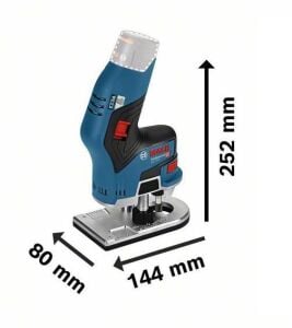 Bosch GKF 12V-8 Akülü Avuç İçi Dik Freze (Akü ve Sarj yoktur) 06016B0002