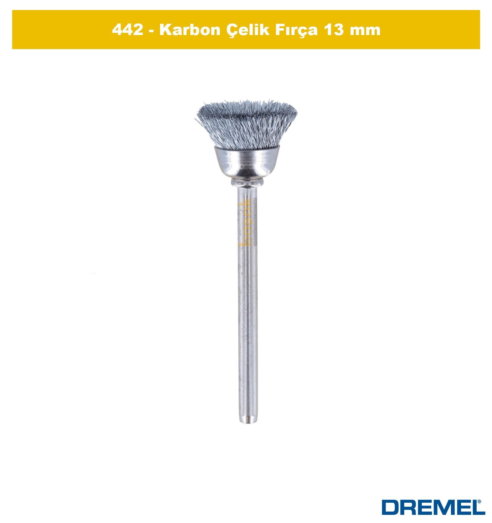 DREMEL 442 Karbon Çelik Fırça 13 mm 26150442JA