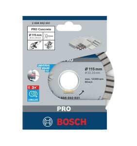Bosch Best 115 mm Temiz ve Hızlı Beton Kesme Testeresi 2608602651