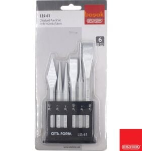 Ceta Form 6 Parça Keski ve Zımba Takımı L35-61