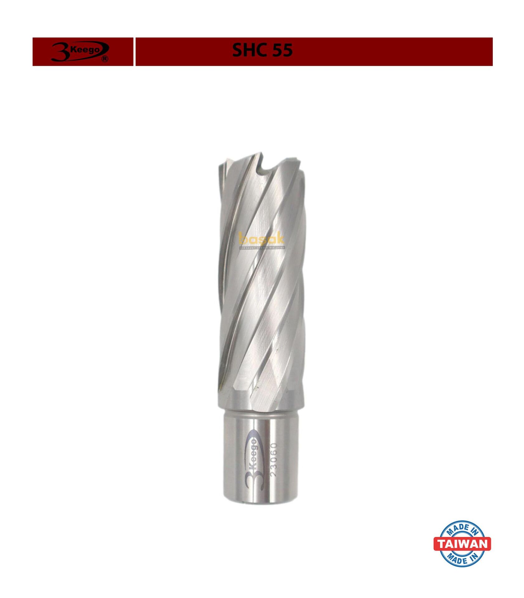 3Keego 22 x 55 mm HSS Manyetik Matkap Ucu SHC55