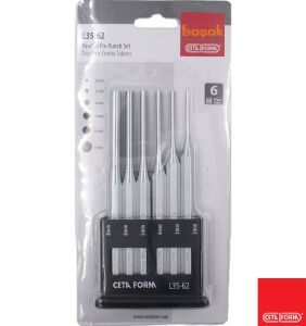 Ceta Form 6 Parça Düz Pim Zımba Takımı L35-62