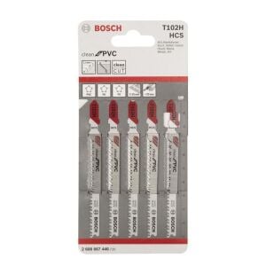 T 102 H PVC İçin Temiz Kesim Dekupaj Ucu 5'li 2608667446
