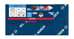 Bosch Expert O780 125 mm 400 Kum 50'li Cırtlı Folyo Zımpara Diski 2608902415