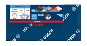 Bosch Expert O780 125 mm 320 Kum 50'li Cırtlı Folyo Zımpara Diski 2608902414