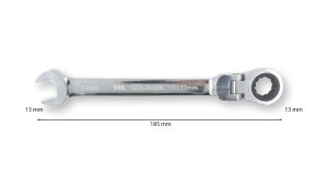 Ceta Form 13 mm Mafsallı Cırcırlı Kombine Anahtar B06-13