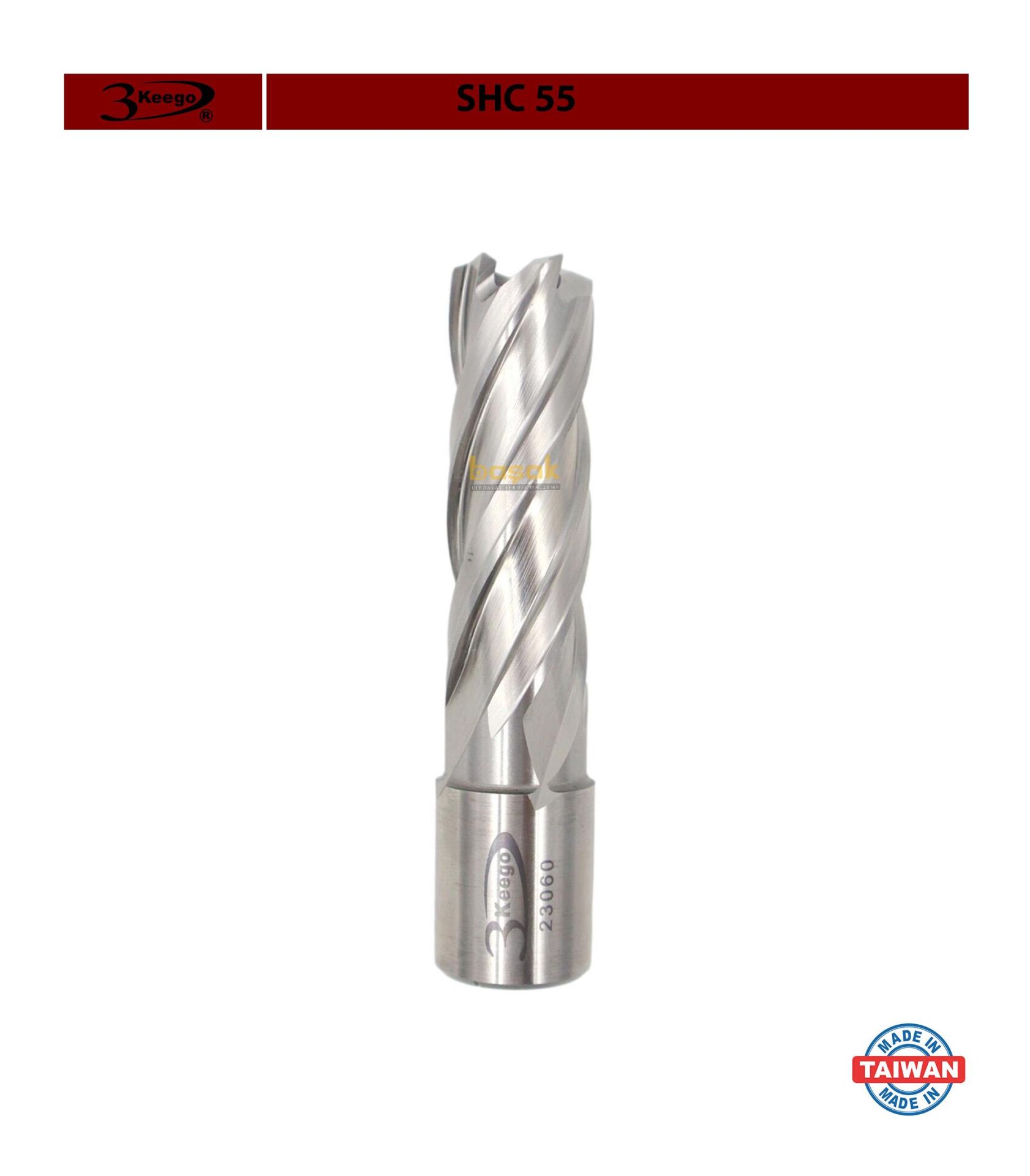 3Keego 17 x 55 mm HSS Manyetik Matkap Ucu SHC55