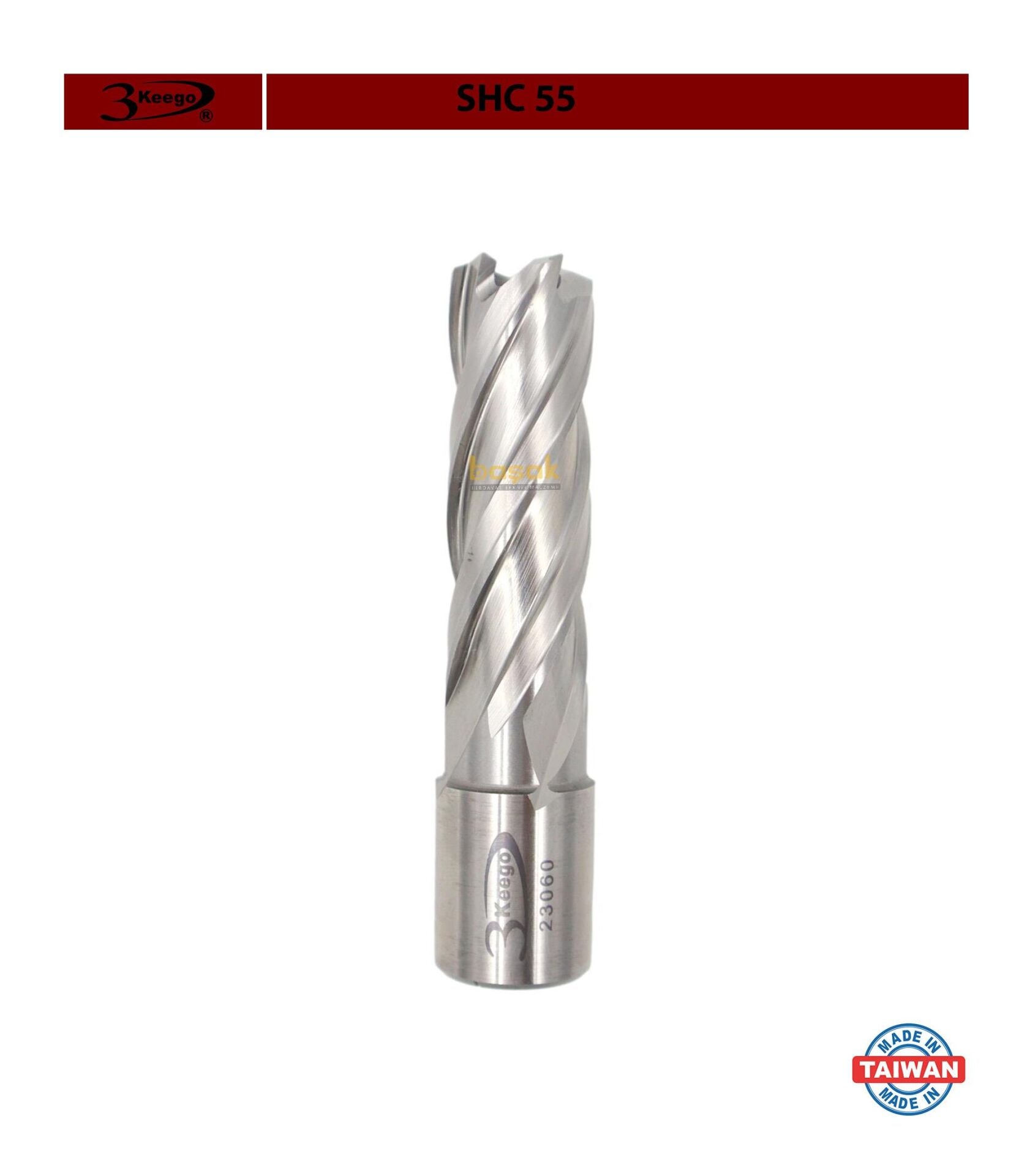 3Keego 17 x 55 mm HSS Manyetik Matkap Ucu SHC55