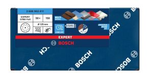 Bosch Expert O780 125 mm 150 Kum 50'li Cırtlı Folyo Zımpara Diski 2608902411